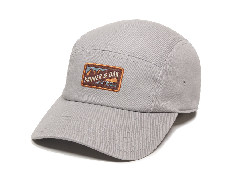 Bankside Scout Patch Ladies Fit Cap Gray Front Right View