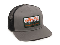 Bighorn Scout Patch Snapback Trucker Hat Charcoal Front Left View