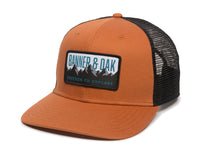 Bighorn Scout Patch Snapback Trucker Hat Orange Front Right View