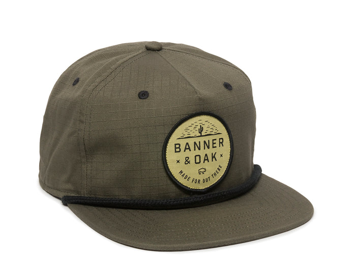 Mojave Scout Patch Snapback Hat - Adjustable Baseball Cap w/Plastic Snapback Closure (olive)