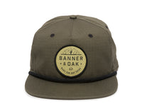 Mojave Scout Patch Snapback Cap Olive Green Front View