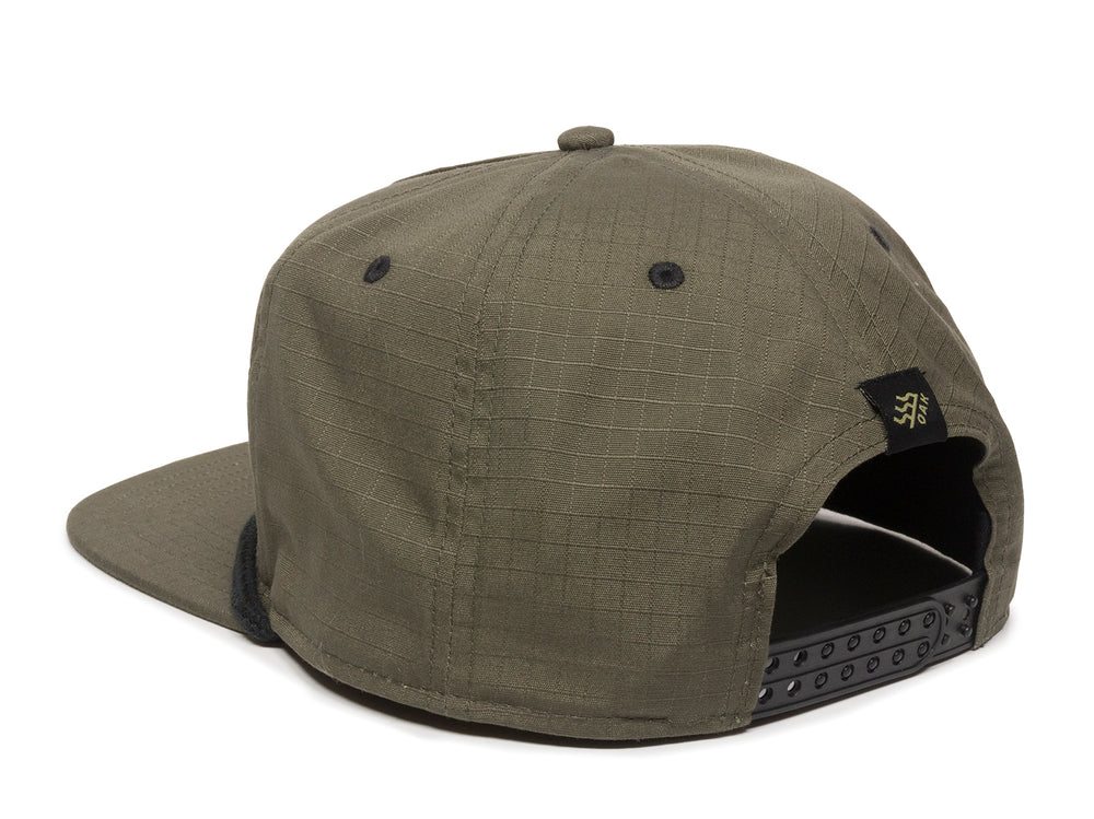 Mojave Scout Patch Snapback Cap Olive Green Logo Side Hit
