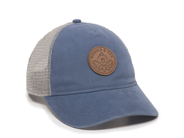 Pathfinder Scout Patch Snapback Trucker Ladies Fit Hat Blue Front Left View