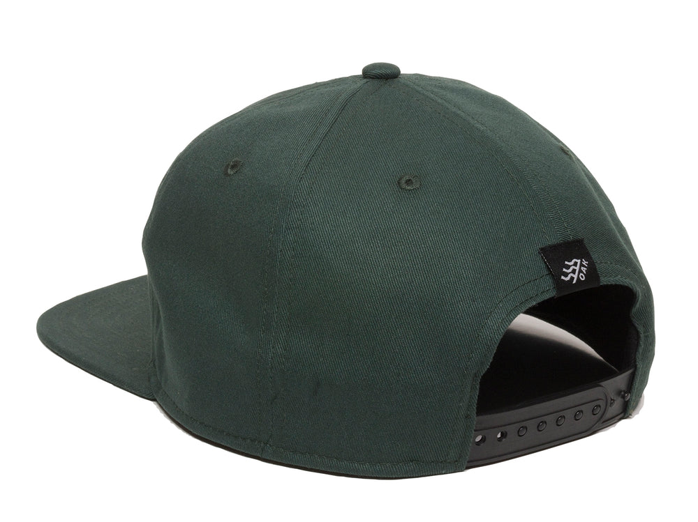 Switchback Embroidered Scout Patch Snapback Cap Spruce Green Logo Side Hit
