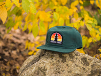 Switchback Embroidered Scout Patch Snapback Cap Spruce Green Lifestyle Image