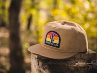 Switchback Embroidered Scout Patch Snapback Cap Khaki Lifestyle Image