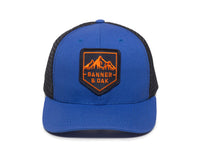 Sierra Scout Patch Snapback Trucker Hat Royal Blue Front View