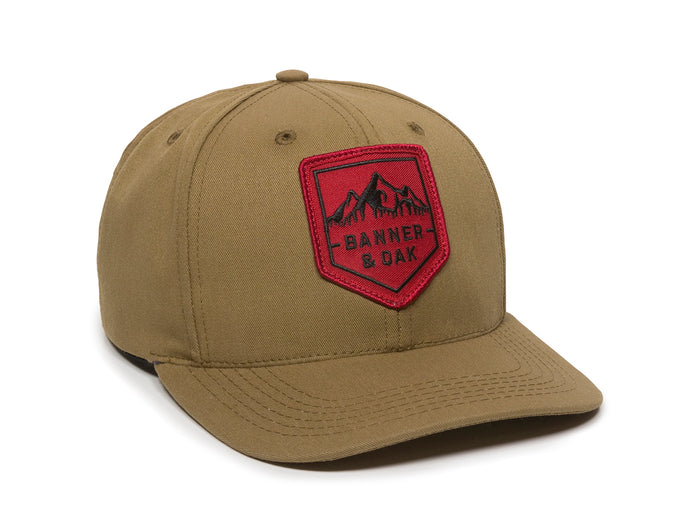 Sierra Scout Patch Snapback Cap Tan Front Left View
